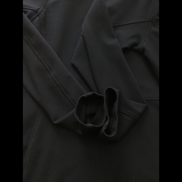 Duluth Trading Black Knit Long Sleeve Dress w Zip Pocket Size L - Picture 8 of 9